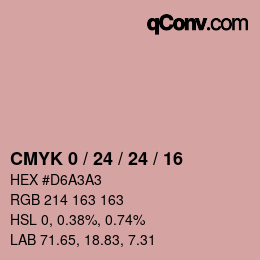 Color code: CMYK 0 / 24 / 24 / 16 | qconv.com