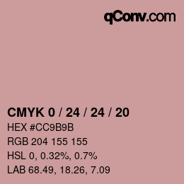 Color code: CMYK 0 / 24 / 24 / 20 | qconv.com
