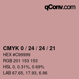 Color code: CMYK 0 / 24 / 24 / 21 | qconv.com