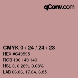 Color code: CMYK 0 / 24 / 24 / 23 | qconv.com