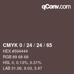 Color code: CMYK 0 / 24 / 24 / 65 | qconv.com