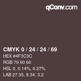 Color code: CMYK 0 / 24 / 24 / 69 | qconv.com