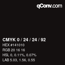 Color code: CMYK 0 / 24 / 24 / 92 | qconv.com