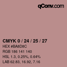 Color code: CMYK 0 / 24 / 25 / 27 | qconv.com