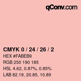 Color code: CMYK 0 / 24 / 26 / 2 | qconv.com