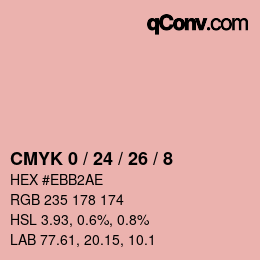 カラーコード: CMYK 0 / 24 / 26 / 8 | qconv.com