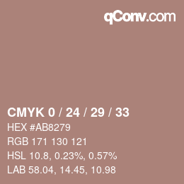 Color code: CMYK 0 / 24 / 29 / 33 | qconv.com