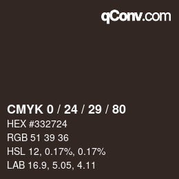 Color code: CMYK 0 / 24 / 29 / 80 | qconv.com