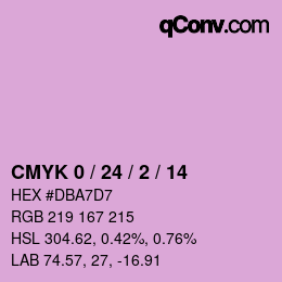 カラーコード: CMYK 0 / 24 / 2 / 14 | qconv.com