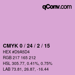 Color code: CMYK 0 / 24 / 2 / 15 | qconv.com