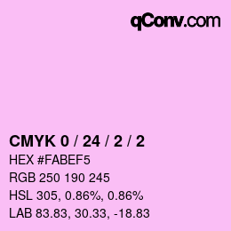 Color code: CMYK 0 / 24 / 2 / 2 | qconv.com