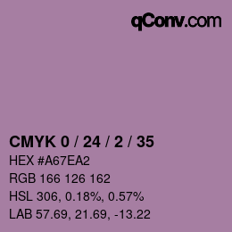 Color code: CMYK 0 / 24 / 2 / 35 | qconv.com