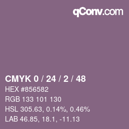 Color code: CMYK 0 / 24 / 2 / 48 | qconv.com