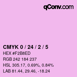 Color code: CMYK 0 / 24 / 2 / 5 | qconv.com