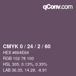 Color code: CMYK 0 / 24 / 2 / 60 | qconv.com