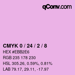 Farbcode: CMYK 0 / 24 / 2 / 8 | qconv.com
