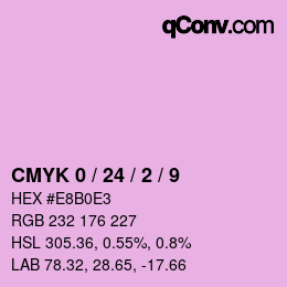 颜色代码: CMYK 0 / 24 / 2 / 9 | qconv.com
