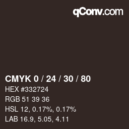 Color code: CMYK 0 / 24 / 30 / 80 | qconv.com