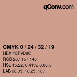 Color code: CMYK 0 / 24 / 32 / 19 | qconv.com