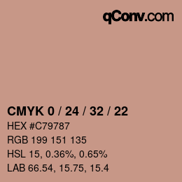 Color code: CMYK 0 / 24 / 32 / 22 | qconv.com