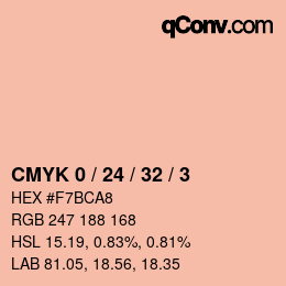 Color code: CMYK 0 / 24 / 32 / 3 | qconv.com