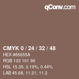 カラーコード: CMYK 0 / 24 / 32 / 48 | qconv.com