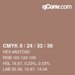 Color code: CMYK 0 / 24 / 33 / 36 | qconv.com