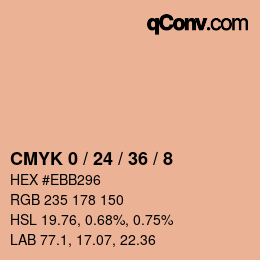 颜色代码: CMYK 0 / 24 / 36 / 8 | qconv.com
