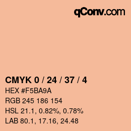 Color code: CMYK 0 / 24 / 37 / 4 | qconv.com