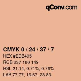 Color code: CMYK 0 / 24 / 37 / 7 | qconv.com