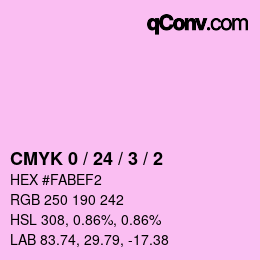 Color code: CMYK 0 / 24 / 3 / 2 | qconv.com