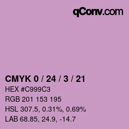 Color code: CMYK 0 / 24 / 3 / 21 | qconv.com