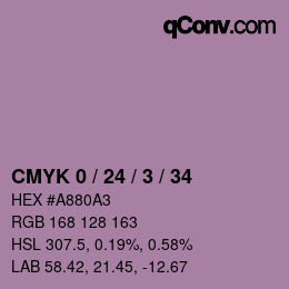 Color code: CMYK 0 / 24 / 3 / 34 | qconv.com