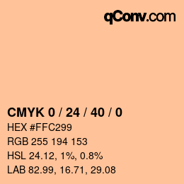 Color code: CMYK 0 / 24 / 40 / 0 | qconv.com