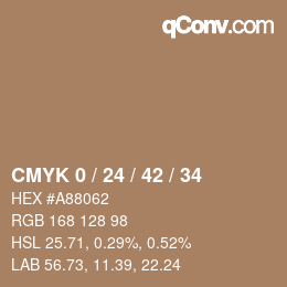 Color code: CMYK 0 / 24 / 42 / 34 | qconv.com