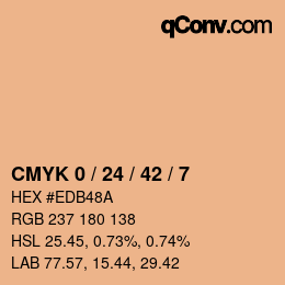 颜色代码: CMYK 0 / 24 / 42 / 7 | qconv.com