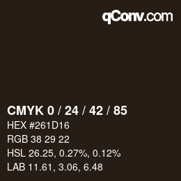 Color code: CMYK 0 / 24 / 42 / 85 | qconv.com