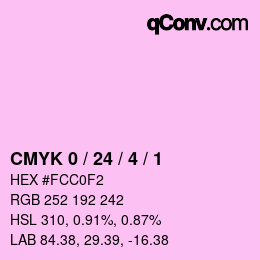 Color code: CMYK 0 / 24 / 4 / 1 | qconv.com