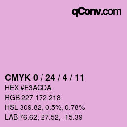 Color code: CMYK 0 / 24 / 4 / 11 | qconv.com