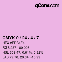 Color code: CMYK 0 / 24 / 4 / 7 | qconv.com