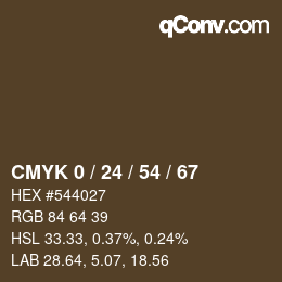Color code: CMYK 0 / 24 / 54 / 67 | qconv.com