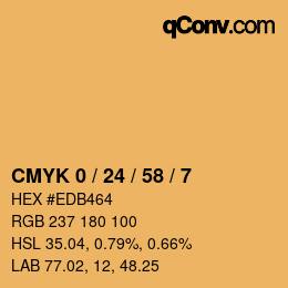 Color code: CMYK 0 / 24 / 58 / 7 | qconv.com