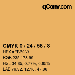 Color code: CMYK 0 / 24 / 58 / 8 | qconv.com