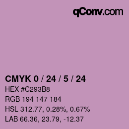 Color code: CMYK 0 / 24 / 5 / 24 | qconv.com