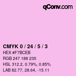 Color code: CMYK 0 / 24 / 5 / 3 | qconv.com