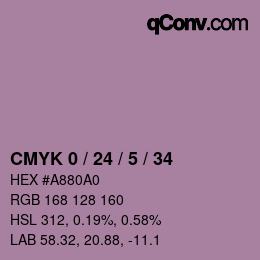 Color code: CMYK 0 / 24 / 5 / 34 | qconv.com