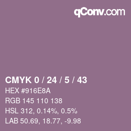 Color code: CMYK 0 / 24 / 5 / 43 | qconv.com
