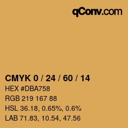 Color code: CMYK 0 / 24 / 60 / 14 | qconv.com