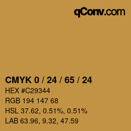 Color code: CMYK 0 / 24 / 65 / 24 | qconv.com