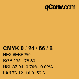 Color code: CMYK 0 / 24 / 66 / 8 | qconv.com